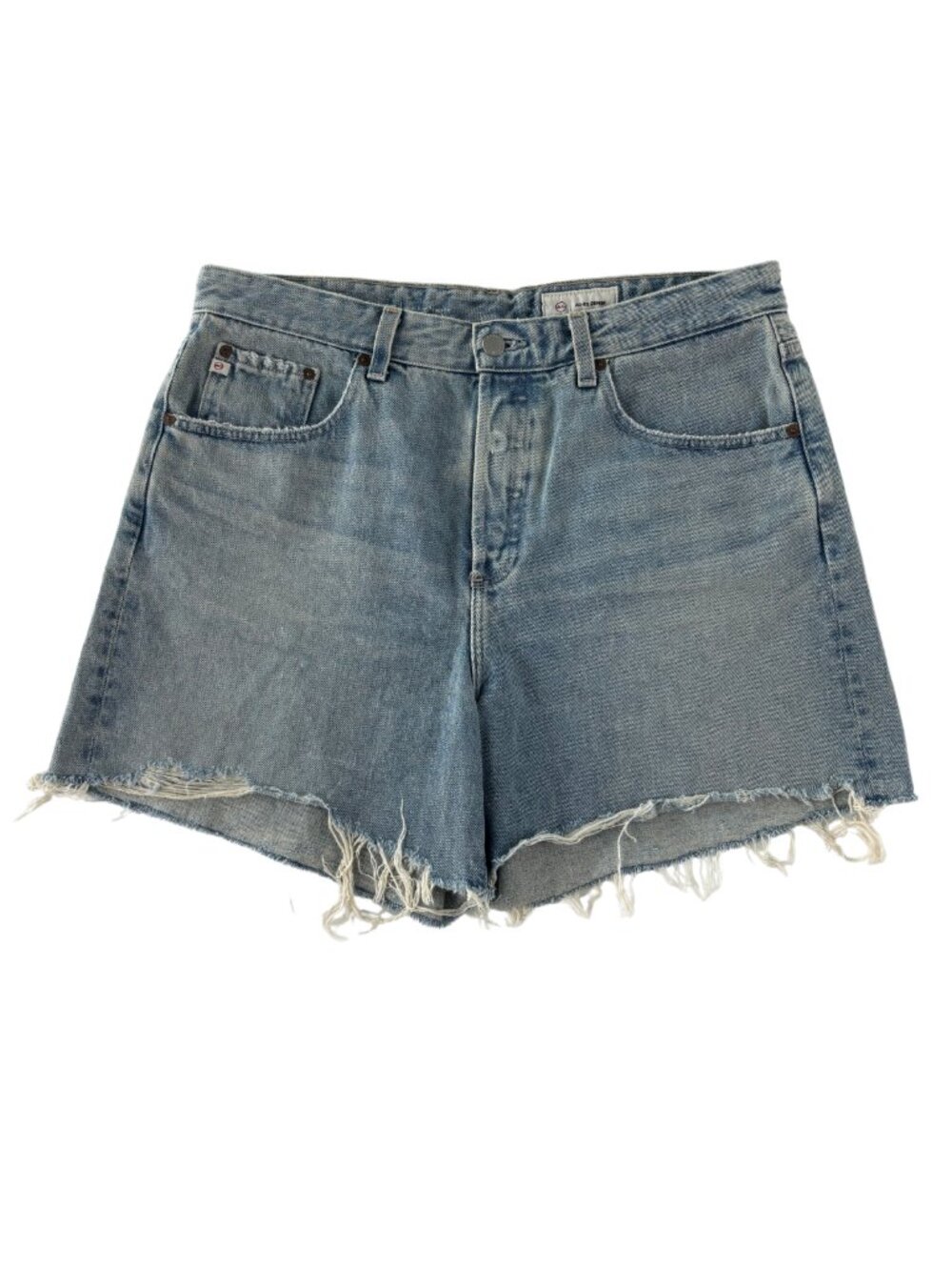 AG Jeans Women's Clove Shorts High-Rise Baggy Fit Light Wash Size 31